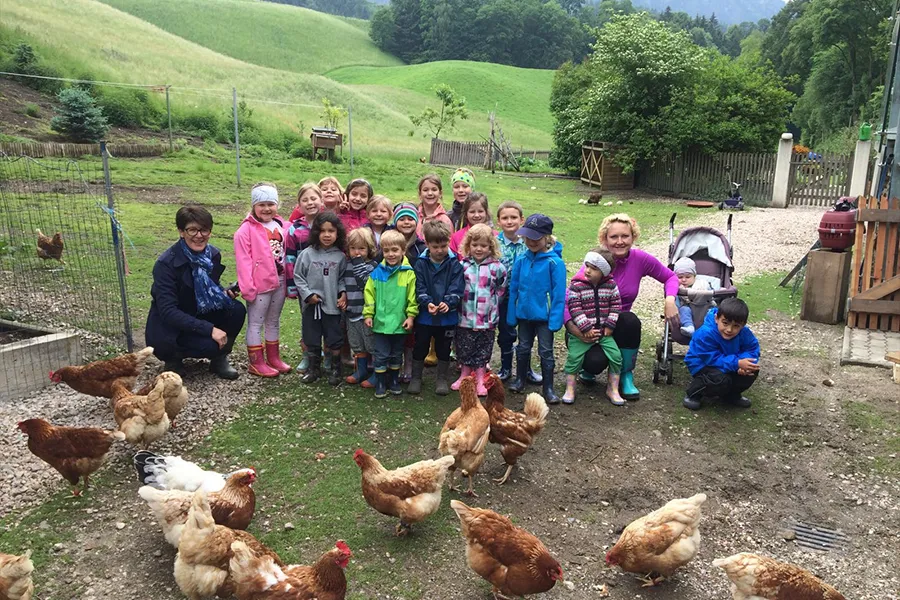 Kindergarten bei I hob an Vogel in Brixlegg / Tirol