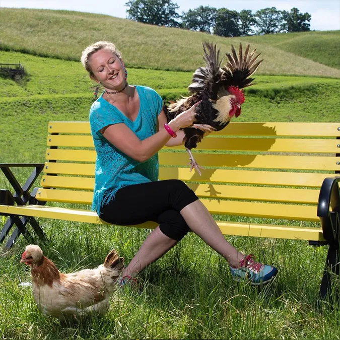 Gerda und die Hühner - I hob an Vogel in Brixlegg / Tirol