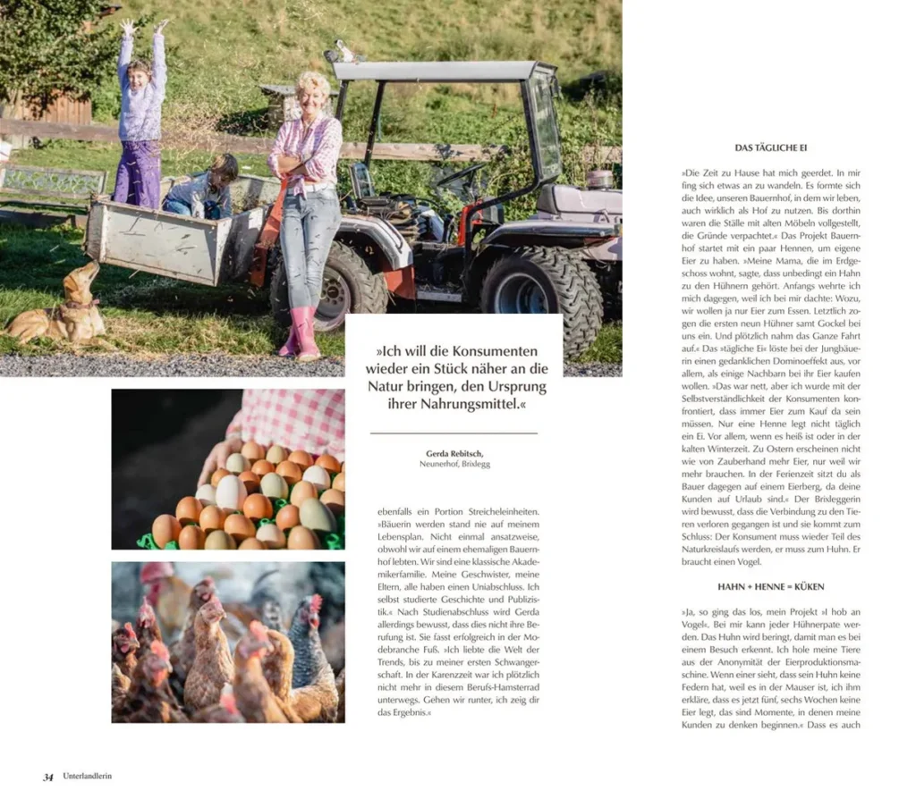 Pressebericht Unterlandlerin Winterausgabe 2022